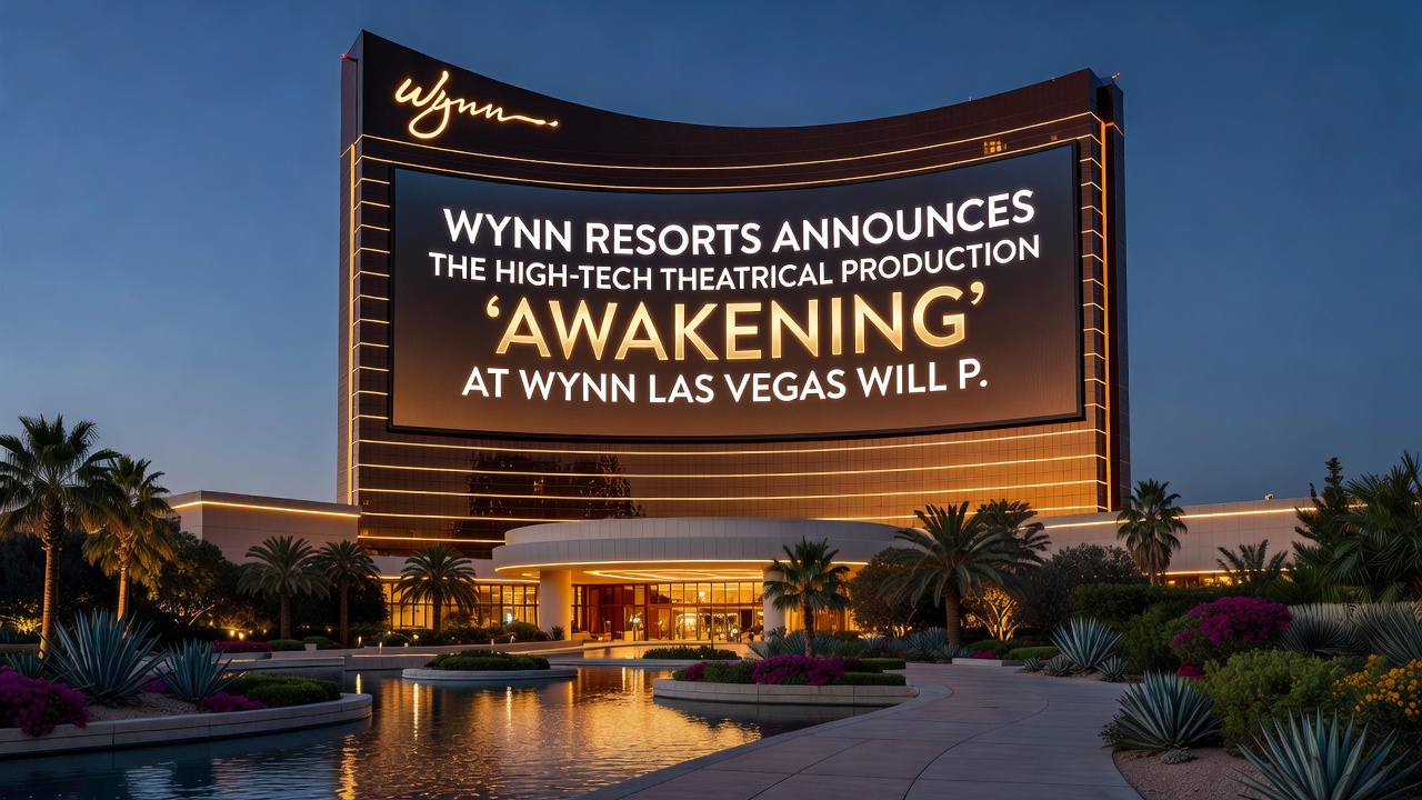 Interior theater setup at Wynn Las Vegas highlighting stage technology used in Awakening